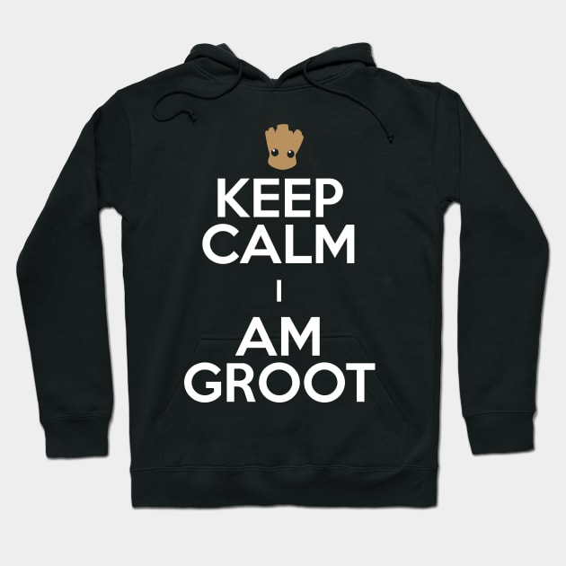 Keep Calm and I Am Groot Hoodie by duniakubaby